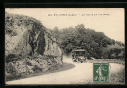 CPA Pélussin, La Route De Chavanay  - Other & Unclassified