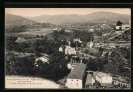 CPA Pélussin, Vue Panoramique Des Usines De Soie Sur La Rivière  - Other & Unclassified