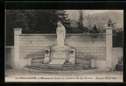 CPA Fouillouse, Monument élevé à La Mémoire De Ses Enfants  - Other & Unclassified