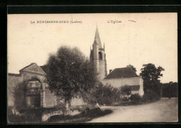 CPA La Bénissons-Dieu, L'Eglise  - Other & Unclassified