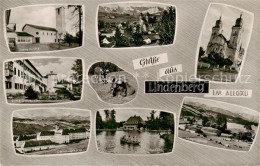 73834998 Lindenberg Allgaeu Ev Kirche Kath Kirche Eisenbahn Waisenhort Genesungs - Lindenberg I. Allg.