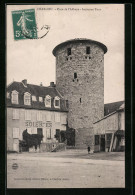 CPA Charlieu, Place De L'Abbaye, Ancienne Tour  - Charlieu