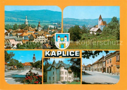 73834934 Kaplice Okres Cesky Krumlov Kaplitz CZ Panorama Kirche Strassenpartie Z - Repubblica Ceca