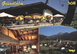 72297354 Soell Tirol Wandergebiet Soell Hochsoell Bergrestaurant Gruendlalm Soel - Autres & Non Classés