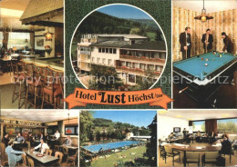 72297329 Hoechst Odenwald Hotel Lust Restaurant Konferenzraum Billard Freibad Ho - Andere & Zonder Classificatie