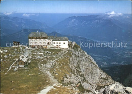 72297326 Watzmannhaus Berghaus Tiefblick Vom Hocheck Anstieg Fernsicht Alpenpano - Berchtesgaden