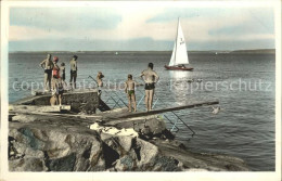 72297286 Gottskaer Schweden Havsbad Utholmen Badesteg Segelboot Gottskaer Schwed - Sweden