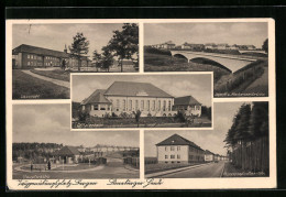 AK Bergen / Lüneburger Heide, Truppenübungsplatz, Hauptwache, Hoppenstedter Str., Lazarett  - Lüneburg
