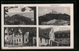 AK Neudietendorf / Thür., Post, Burg Gleichen, Wachsenburg, Schwesternhaus  - Other & Unclassified