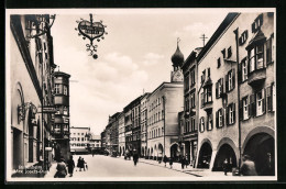 AK Rosenheim, Max-Josefs-Platz Mit Hotel-Restaurant Und Bayerischer Vereins-Bank  - Rosenheim