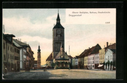 AK Deggendorf, Oberer Stadtplatz Mit Rathaus Und Gnadenkirche  - Deggendorf