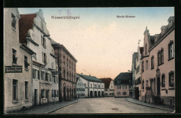 AK Wassertrüdingen, Marktstrasse Mit Restaurant Wilhelm Lutz, Schreinerei Andreas Probst  - Autres & Non Classés