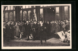 AK Prijezd Presidenta Masaryka Do Prahy 1918  - Politische Und Militärische Männer