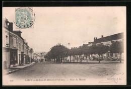 CPA Saint-Martin-d`Auxigny, Place Du Marché  - Autres & Non Classés