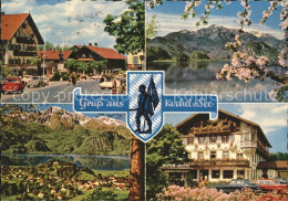 72296871 Kochel See Dorfstrasse Herzogstand Alpenhotel Schmied Von Kochel Luftku - Autres & Non Classés