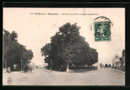 CPA Sancoins, Avenue De La Gare Et Route De St-Pierre  - Sancoins