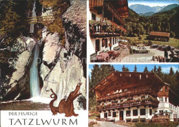 72296837 Bayrischzell Der Feurige Tatzlwurm Wasserfall Althistorischer Alpengast - Autres & Non Classés