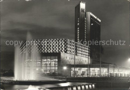 72295065 Karl-Marx-Stadt Stadthalle Mit Interhotel Kongress Springbrunnen Nachta - Chemnitz