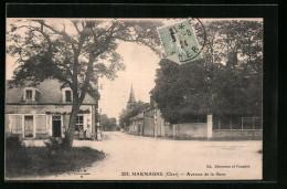 CPA Marmagne, Avenue De La Gare  - Other & Unclassified