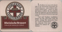 5005854 Bierdeckel Quadratisch - Coblenzer Closterbräu - Beer Mats