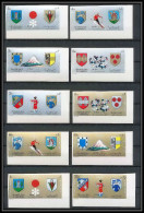 100a - Sharjah - MNH ** N° Mi 825 / 834 B Non Dentelé (Imperf) Jeux Olympiques (winter Olympic Games) Sapporo 72 - Schardscha