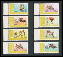 099a - Ajman MNH ** N° 189 / 196 A Jeux Olympiques (summer Olympic Games) Mexico 68 Show Jumping Canoe Football Soccer - Ajman