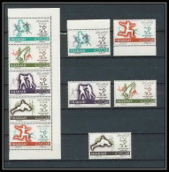 098c - Sharjah - MNH ** Mi N° 193 / 197 A Pan Arab Games Cairo 1965 Boxe Boxiing Jump Pole Vaulting - Schardscha