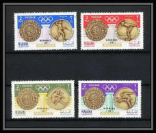 097 - Manama - MNH ** Mi N° 121 / 124 A Jeux Olympiques (summer Olympic Games Gold Medalists) Mexico 68 - Zomer 1968: Mexico-City