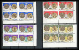 096c - Ajman - MNH ** Mi N° 341 / 344 A Jeux Olympiques (summer Olympic Games Gold Medalists) MEXIICO 1968 Bloc 4 - Adschman