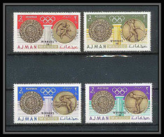 096 - Ajman - MNH ** Mi N° 341 / 344 A Jeux Olympiques (summer Olympic Games Gold Medalists) MEXIICO 1968  - Ajman