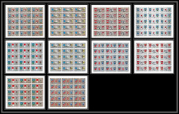 100c Sharjah MNH ** N° 825 / 834 B Non Dentelé (Imperf) Jeux Olympiques (olympic Games) Sapporo 72 Feuilles Sheets - Hiver 1972: Sapporo
