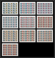 101c Sharjah MNH ** Mi N° 825 / 834 A Jeux Olympiques (winter Olympic Games) Sapporo 72 Feuilles (sheets) - Hiver 1972: Sapporo