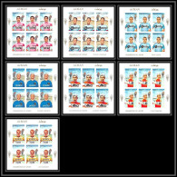 093A - Ajman - MNH ** Mi 354/360 B Cyclisme - Velo (Cycling) Non Dentelé (Imperf) Feuilles (sheets) - Adschman