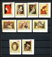 088 - Yemen Kingdom - MNH ** Mi N° 717 / 725 B Tableau (tableaux Paintings) Non Dentelé (Imperf) Rubens Murillo - Rubens