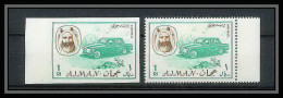 085a - Ajman - MNH ** N° 136 A/B Non Dentelé (Imperf) + Dentelés Voiture ( Cars )  - Autos