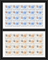 073c - Ajman - MNH ** N° 130 + 139 Non Dentelé (Imperf) Avions (Airplanes) Feuilles (sheets) - Flugzeuge