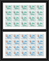 073g - Ajman - MNH ** N° 131 + 140 B Non Dentelé (Imperf) Bateau (boat Passenger Ship ) Feuilles (sheets) - Schiffe