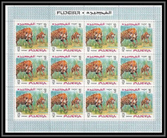 071o - Fujeira N° 303 A Animaux (animals) MNH ** Hyène / Spotted Hyena Feuilles (sheets) - Félins