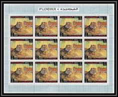 071n - Fujeira N° 308 A Animaux (animals) MNH ** Tigre Tiger Feuilles (sheets) - Big Cats (cats Of Prey)