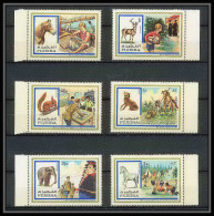 070 - Fujeira - MNH ** Mi N° 896/901 A Scout (scouting - Jamboree) Scouts And Animals Aninaux Squirrel éléphant Horse  - Ungebraucht