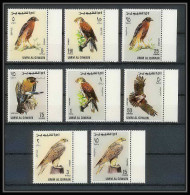 066a - Umm Al Qiwain - MNH ** Mi N° 225 / 232 A Oiseaux (rapaces) Birds Of Prey  - Adler & Greifvögel