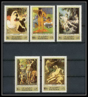 065 - Fujeira - MNH ** Mi N° 1006 /1010 A Tableau (tableaux Gauguin French Paintings) Nus (nudes)  - Nus