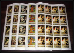 065c - Fujeira - MNH ** Mi N° 1006 /1010 A Tableau (tableaux Gauguin French Paintings) Nus (nudes) Feuilles (sheets) - Impressionisme