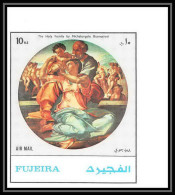 063 - Fujeira - MNH ** Mi N° 1530 B Non Dentelé (Imperf) Tableau (tableaux Painting) Nus Miangelo - Religious