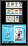 057z - Yemen Royaume - MNH ** Mi N° 517/527 A + BF 94 Jeux Olympiques Olympics Escrime Fencing Velo Cheval Horse - Zomer 1968: Mexico-City