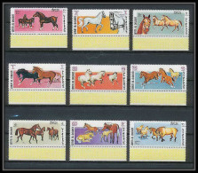 052a - Umm Al Qiwain - MNH ** Mi N° 314 / 322 Cheval (chevaux Horse Horses) - Pferde