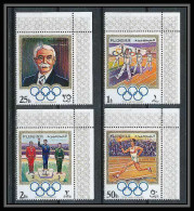 049b - Fujeira - MNH ** Mi N° 529 / 532 A Jeux Olympiques (olympic Games Coubertin Coin De Feuille Munchen 72 - Ete 1972: Munich