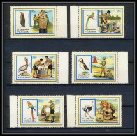 047 - Fujeira - MNH ** Mi N° 1012 / 1017 A Scout (scouting - Jamboree) + Oiseaux (birds) PERROQUETS / PELICAN .. - Ongebruikt