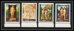 039 - Ajman MNH ** Mi N°281/284 A DURER Adam Et Eve Tableaux - Peinture (painting)  - Ajman