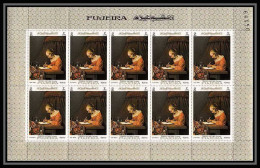 038j - Fujeira N° 203 A MNH ** Gerard Ter Borch - The Letter Tableaux - Peinture (painting) Feuille Complete (sheet) - Andere & Zonder Classificatie